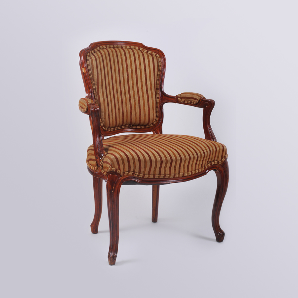 Wooden Arm Chair Gold